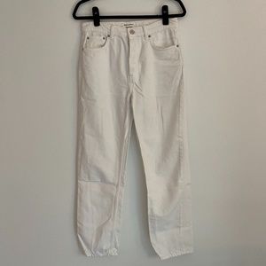Reformation | White Straight Leg Jeans | Size 28